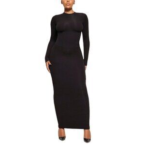 SKIMS  Black Corset Fits Everybody Long Sleeve Dress (NWT)